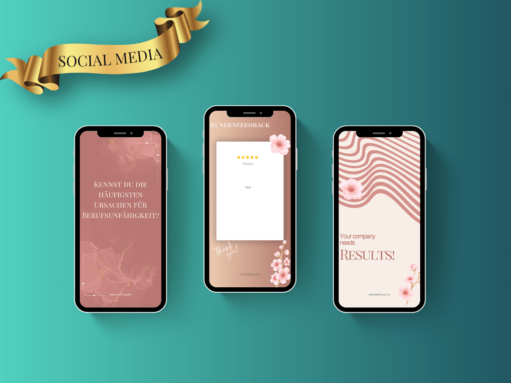 Tanja Stories Showcase instagram social media Vorlagen